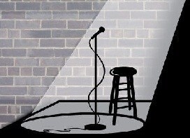 New comedian learning how to handle an unresponsive audience